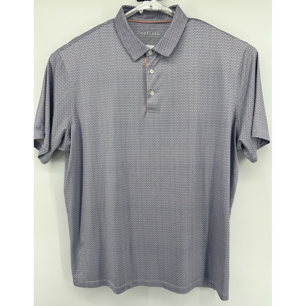 Maelreg‎ Performance Polo Short Sleeve Multicolored Poly Blend Men's 2XL NEW